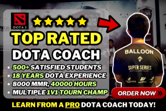 coach you dota 2 by top 400 player 8000 mmr coach