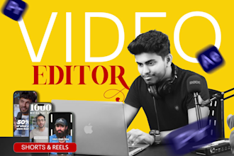 do video editing for youtube shorts, instagram reels, tiktok and podcast clips