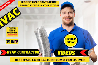 create hvac contractor video or heating air conditioning ad