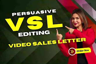 edit a high converting video sales latter, vsl editing