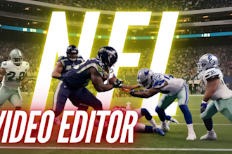 edit an nfl video in either shorts and long form with free thumbnails