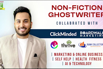 be your nonfiction ghost book writer and format for print and KDP