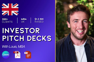 create an investor pitch deck presentation for your business