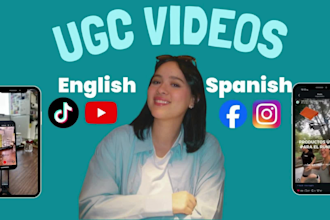 be your ugc creator in spanish or english