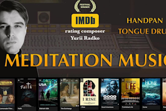 record relaxing meditation music with handpan or tongue drum