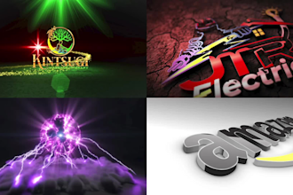do 3d animated logo intro video