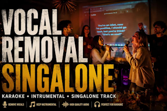 make a karaoke, intrumental, singalone track