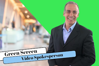film a green screen spokesperson video