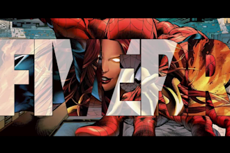 make a 2d marvel comics intro super customizable as you like