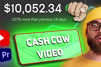 edit automated cash cow, cash cow youtube, cash cow channel, faceless video edit