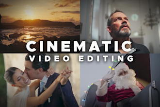 edit cinematic style videos, travel, documentary, events