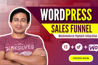 create wordpress sales funnel using cartflows and elementor