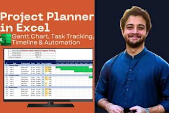 build a custom gantt chart project planner in excel