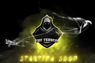 create animated twitch screens like starting soon, brb for stream