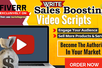 write a youtube video sales script that sells more of your stuff