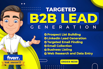 do lead generation, find email address contact info by web and linkedin research