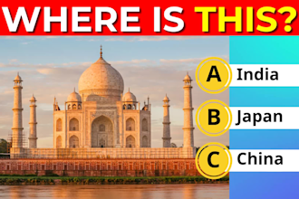 create quiz, trivia questions video editing for youtube, 5 min