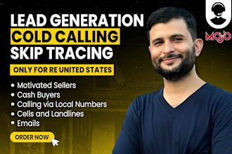 offer real estate cold calling, skip tracing and lead generation for US