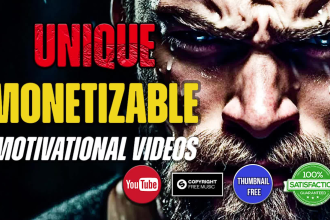 create HD motivational youtube videos, monetizable motivational videos