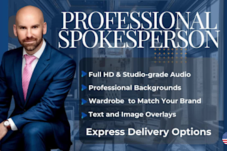 be your formal business video spokesperson