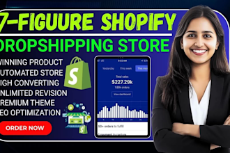 make a 20k passive income shopify store dropshipping store or shopify website