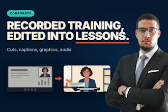 edit your training videos and recorded courses into polished lessons