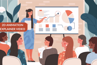 create a 2d animated explainer or corporate video