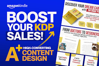 design captivating a plus content for amazon KDP