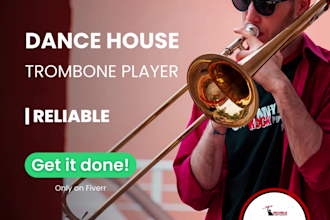 record dance house funky trombone lines