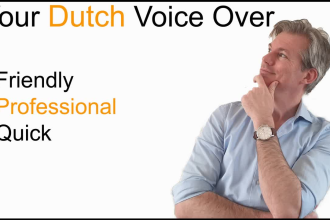 record a male professional dutch voice over