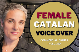 record a professional female catalan voice over