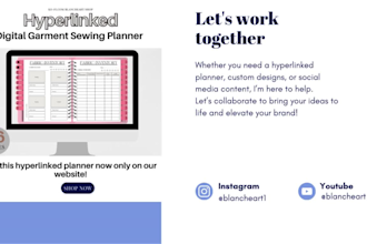 design an etsy quality planner journal or calendar