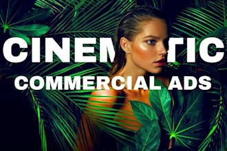 create stunning cinematic commercial brand video or facebook video ads