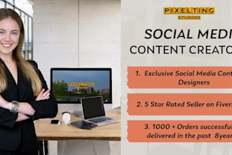 be your social media manager and instagram content creator