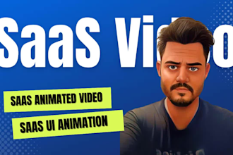 create saas demo video with animated UI