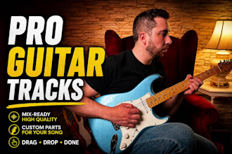 record professional electric and acoustic guitar