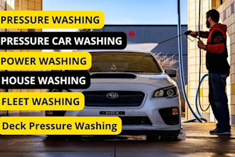 do pressure washing video or power washing or soft washing service video