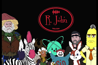 record a pro character male voice over for animation and video games