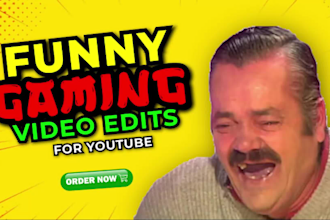 do engaging funny gaming video edit for youtube and facebook