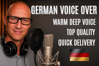 record male german voice overs in a warm deep voice