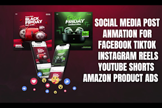 social media poster animated flyer design for corporate, gym, sponsor ads, sale