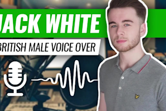 record an authentic natural english male voiceover