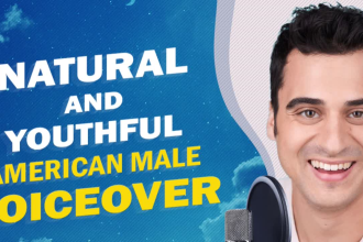 record an american male young adult voice over