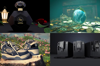 make premium 3d product, industrial, and perfume animation videos