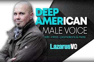 record a deep, natural, american male voice over