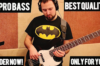 be world quality bass player for your song or ep
