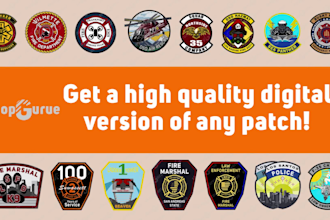 convert your photo of a patch into a digital patch