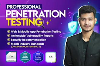 perform penetration testing for your web or mobile app with full report
