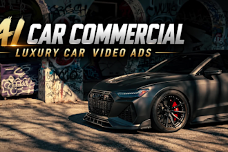create cinematic car promo videos, automotive commercials and vehicle ads