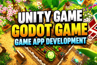 develop godot game, unity game, unity game development